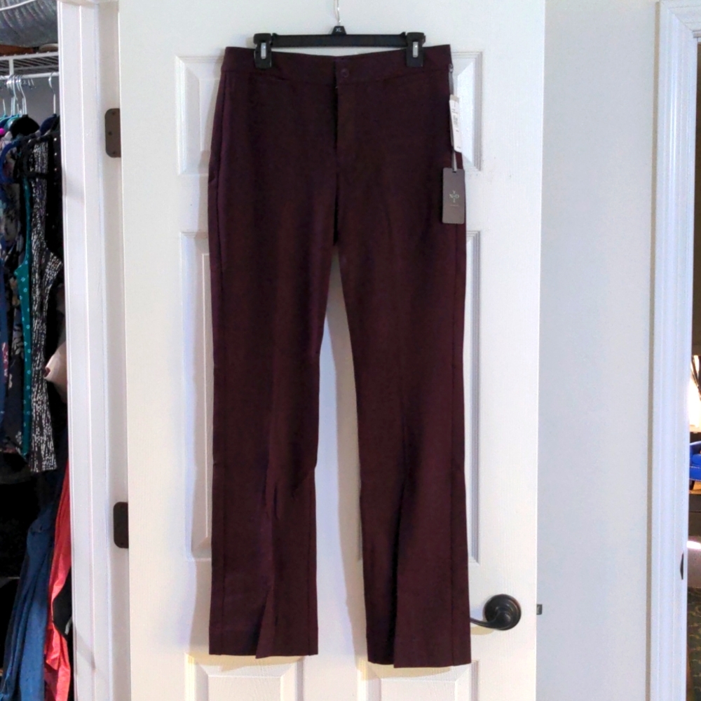NWT NYDJ Deep Purple Dress Pants, Size 6